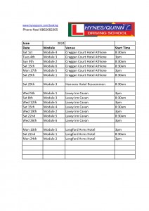Driver CPC dates June 24 by venue_page-0001